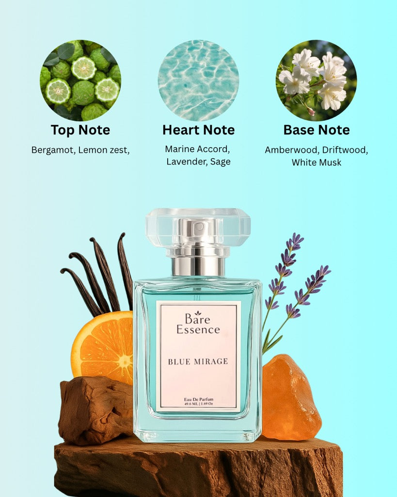 Blue Mirage Perfume 50ML-Aquatic & Fresh Notes